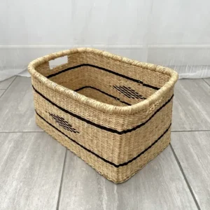 Rectangle Basket - Black Pattern