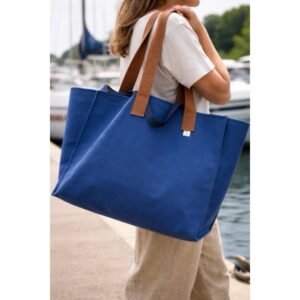 Islander Utility Tote -  Brown Shoulder Straps